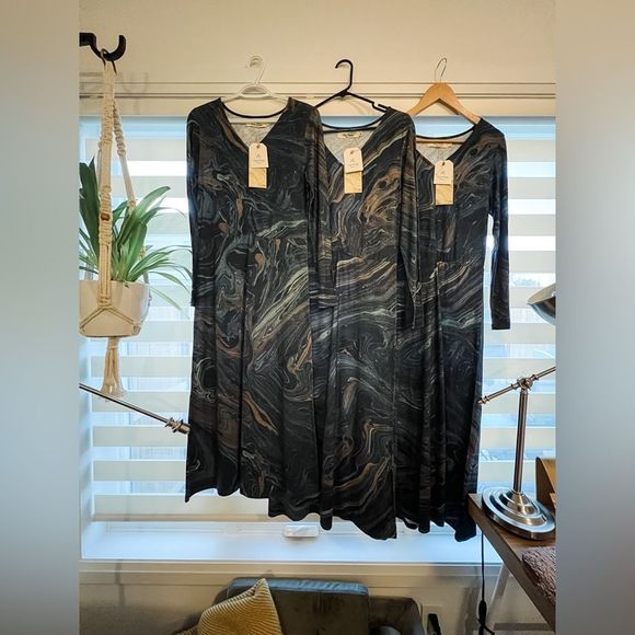 🌀Nice Things🌀 Marble Print Wool Blend Maxi Dress - Picture 6 of 10